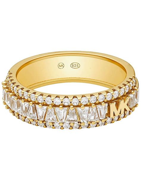 Michael Kors Tapered Baguette and Pave Band Ring